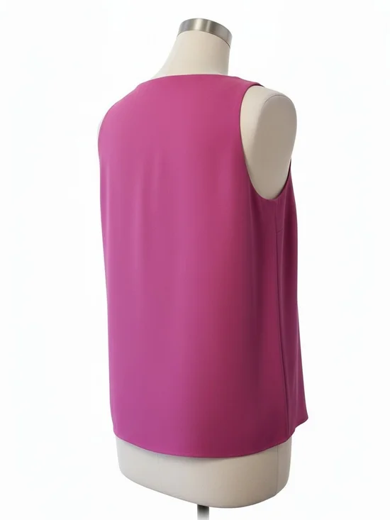 Ann Taylor - Sweater In Fuschia- Square Neckline- Large Petite-EUC $98 Retail - Picture 3 of 7